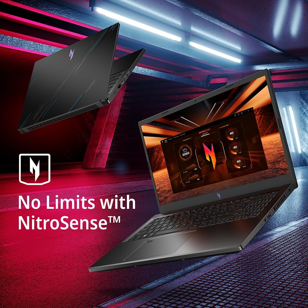 Acer Nitro V Gaming Laptop | Intel Core i5-13420H Processor | NVIDIA GeForce RTX 3050 Laptop GPU | 15.6' FHD IPS 144Hz Display | 8GB DDR5 | 512GB Gen 4 SSD | WiFi 6 | Backlit KB | ANV15-51-532J