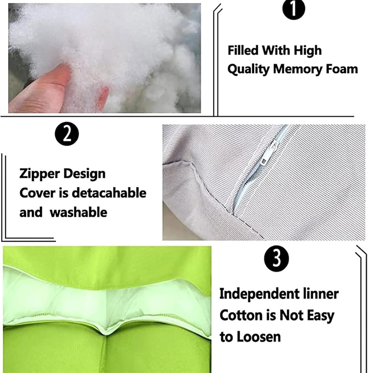 Swing Hanging Chair Cushion Egg Chair Cushion Thicken Hanging Basket Egg Chair Waterproof Heavy Duty Swing Chair Cover Seat Cushion for Garden Outdoor Indoor Patio(12,120CM)