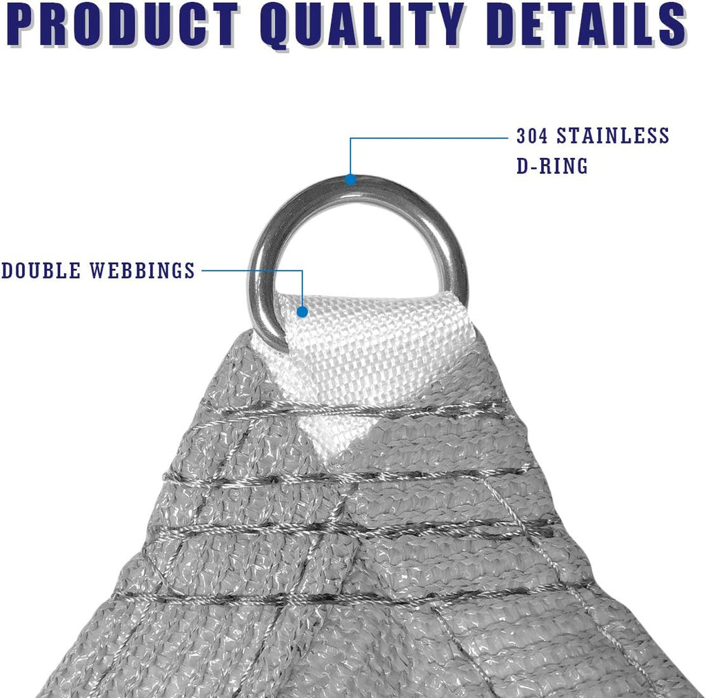 20' x 12' Grey Sun Shade Panel Privacy Screen, 95% UV Blockage Awning Shelter Fabric Cloth Screen for Pergola, Gazebo, Window, Patio - Heavy Duty Commercial Grade (Custom Size - Made in USA)