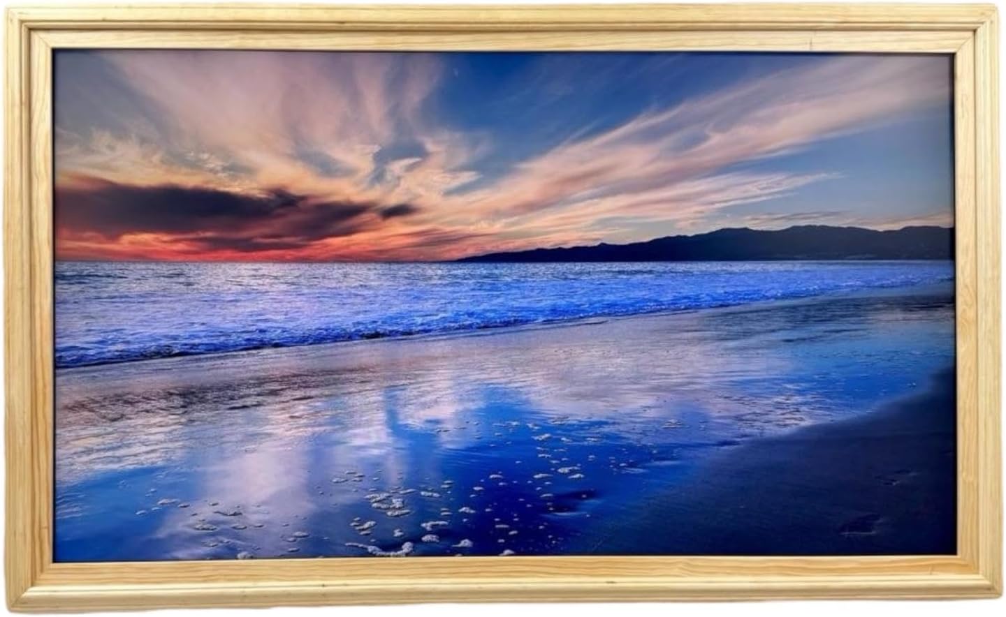 32, 43, 50 & 55 Inch Handmade wood ornate TV Frame for Samsung The Frame TV, Natural wood finish (not for use with other models) (32 INCH)