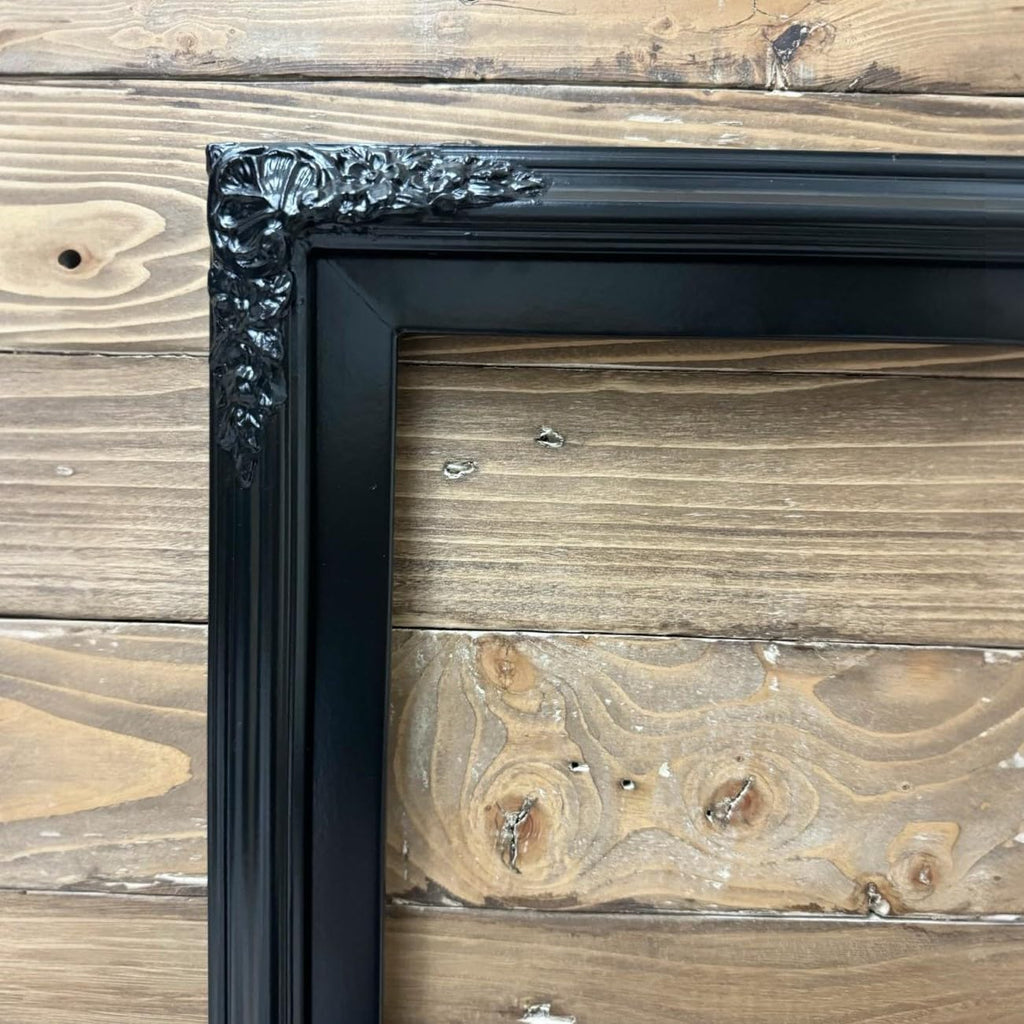 32, 43, 50 & 55 Inch Handmade wood ornate TV Frame for Samsung The Frame TV. SATIN BLACK (not for use with other models) (55 INCH)