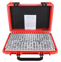 Accusize Industrial Tools 0.251''-0.500'', 250 Pc/Set Steel Plug Pin Gage Set, Minus, Class Zz, M2(-)