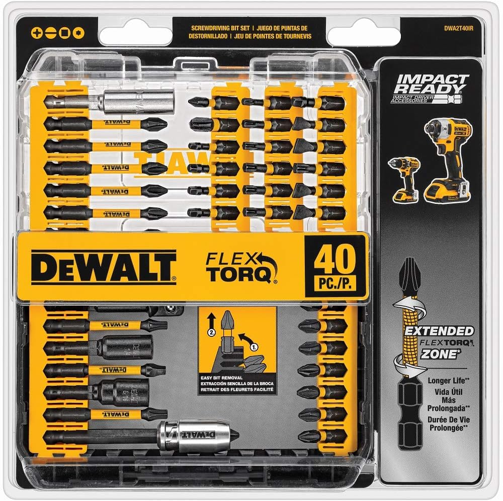 DEWALT Mechanics Tool Set (205-piece) and Screwdriver Bit Set (40-Piece)