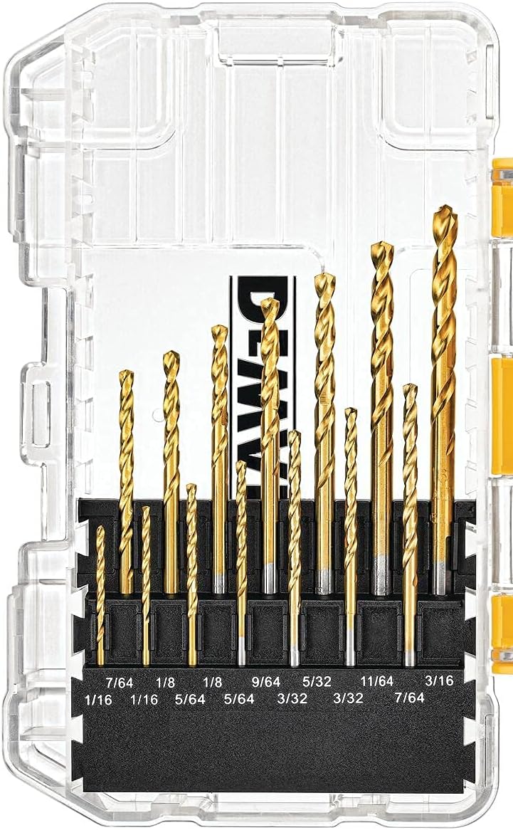 DEWALT Mechanics Tool Set, 192-Piece with Titanium Drill Bit Set, Pilot Point, 21-Piece (DWMT75049 & DW1361)