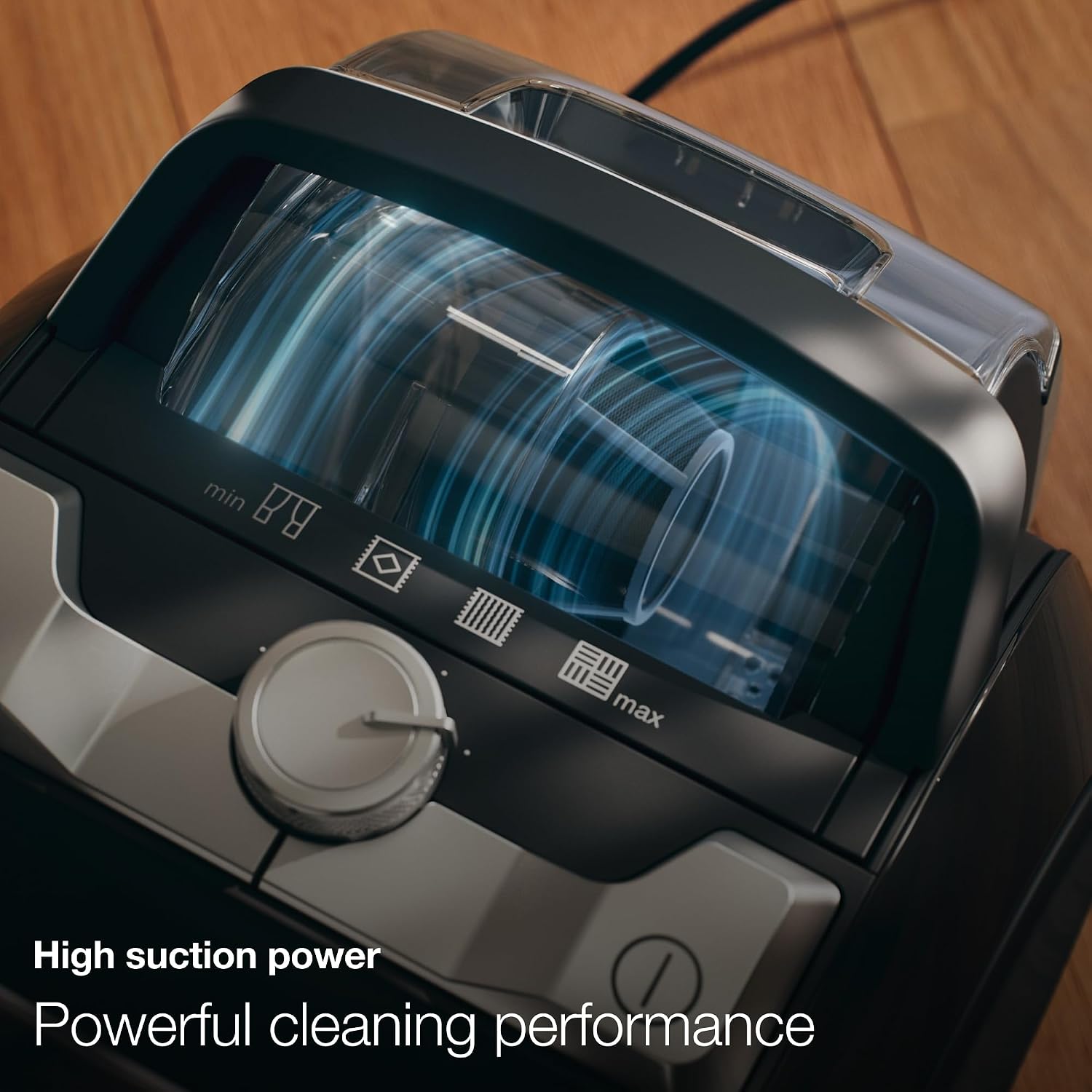 Miele Boost CX1 Parquet - Bagless Canister Vacuum Cleaner, Lightweight, Compact and Corded with Vortex Technology and HEPA AirClean Filter, in White/Rose