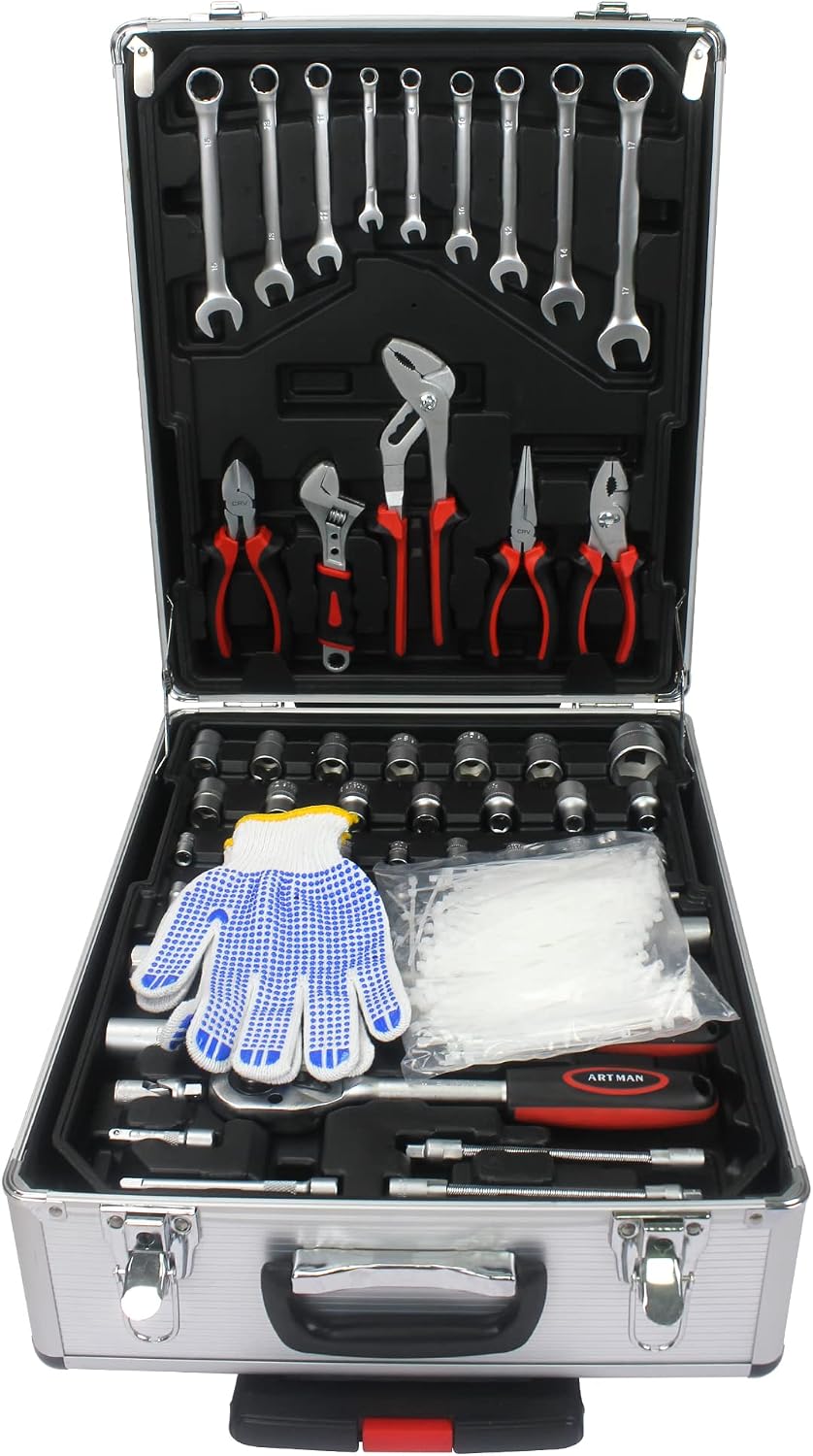 'Tools & Home Improvement Tool - Set for Mechanics Complete Craftsman Set with Lockpick Set Kit, Rolling Tool Box & Drill Combo Kit'