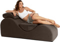 Avana Luvu Lounger - Chaise Lounge Chair for Yoga, Exercise, Massage - High Density Foam - Made in the USA - Espresso