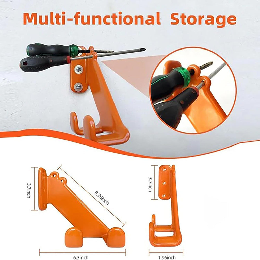 Chainsaw Hanger, 6 Pack Heavy Duty Chainsaw Holder Wall Mount, Garage Shop Organization and Storage Shed Organizer Weed Eater Hanger Backpack Blower Rack Yard Maintenance Must Haves