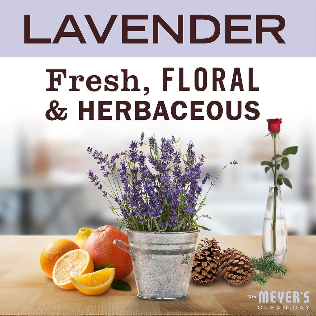 Mrs. Meyer's Clean Day Lavender Laundry Detergent Concentrated Loads Per Bottle 64 Fl Oz (Pack of 6)