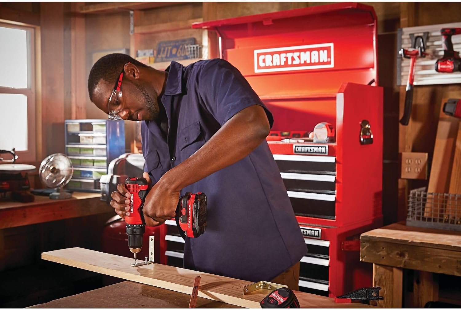CRAFTSMAN V20 Cordless Drill/Driver Kit, 1/2 inch, Battery and Charger Included (CMCD701C2)