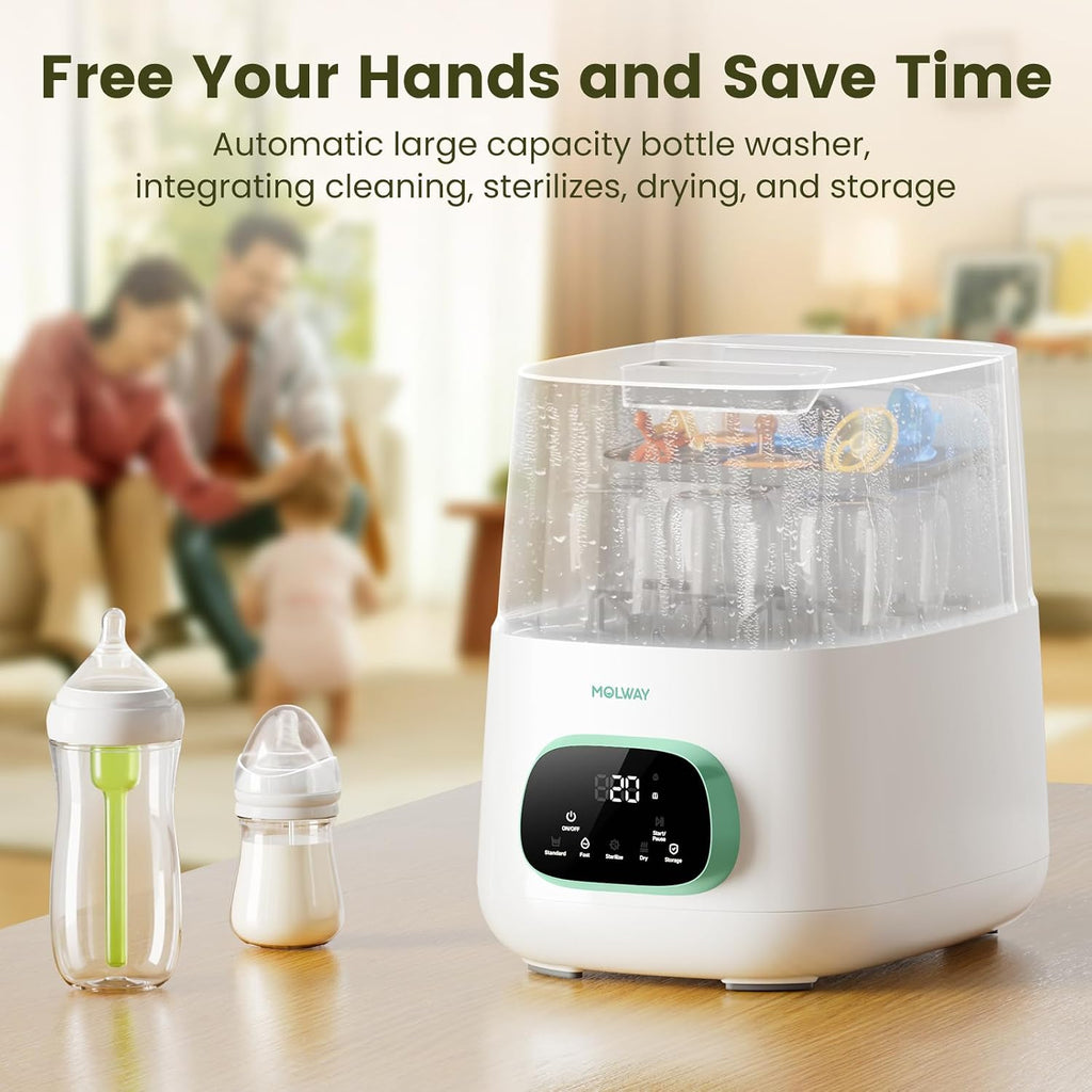 Bottle Washer Pro, All-in-One Baby Bottle Washer and Sterilizer & Dryer, Cleaning Machine for Bottles, Pump Parts & Baby Essentials, Effortless Care, Replaces Hand Washing