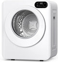 Euhomy 1.5 Cu.Ft Portable Dryer, 850W Clothes Dryer with Stainless Steel Drum, 4 Functions, LED Control Panel, 120V Portable Dryers for Laundry, Suitable for Apartments, Dorm, RVs, White