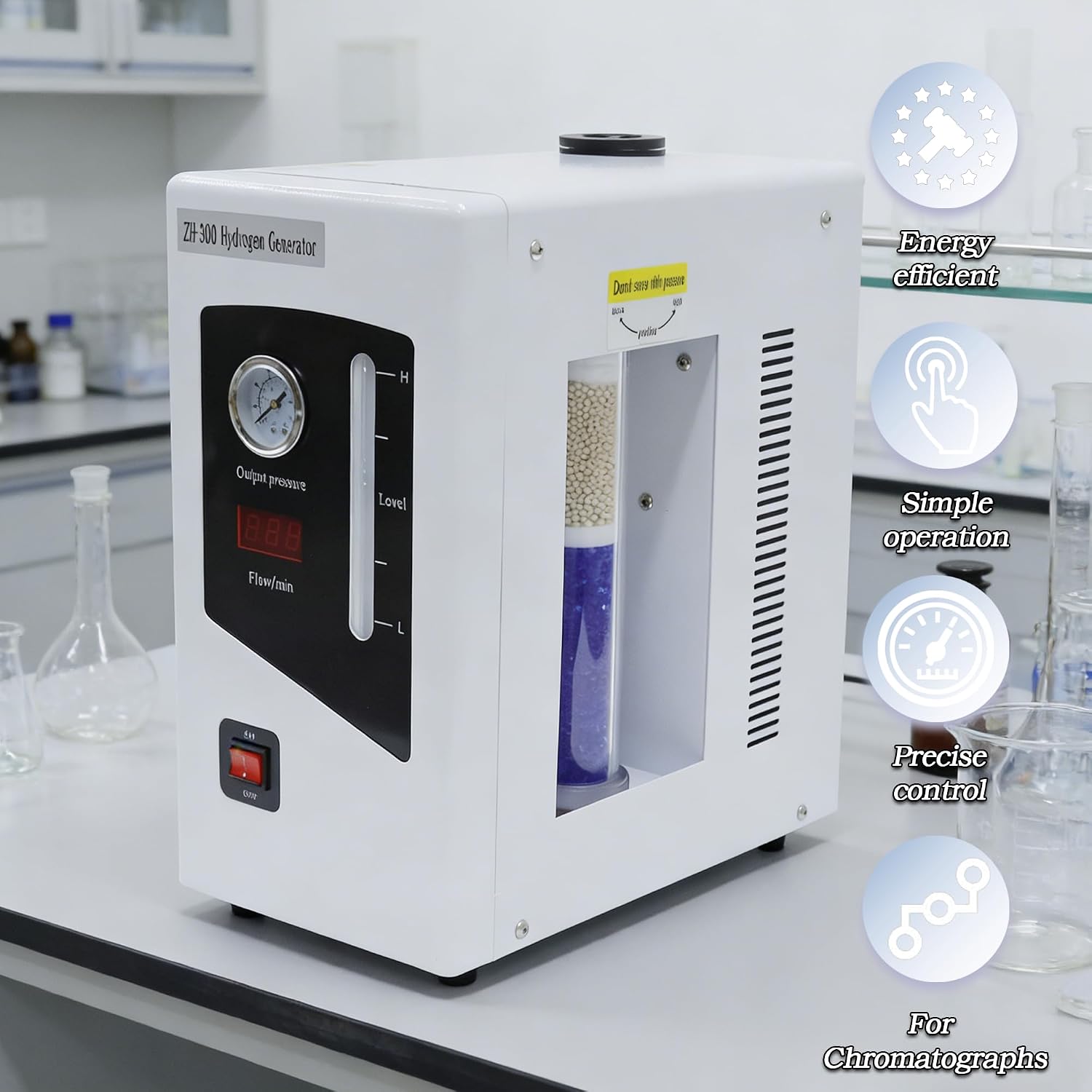 99.999% Laboratory Electrolysis Hydrogen Generator Maker Use with Gas Chromatograph