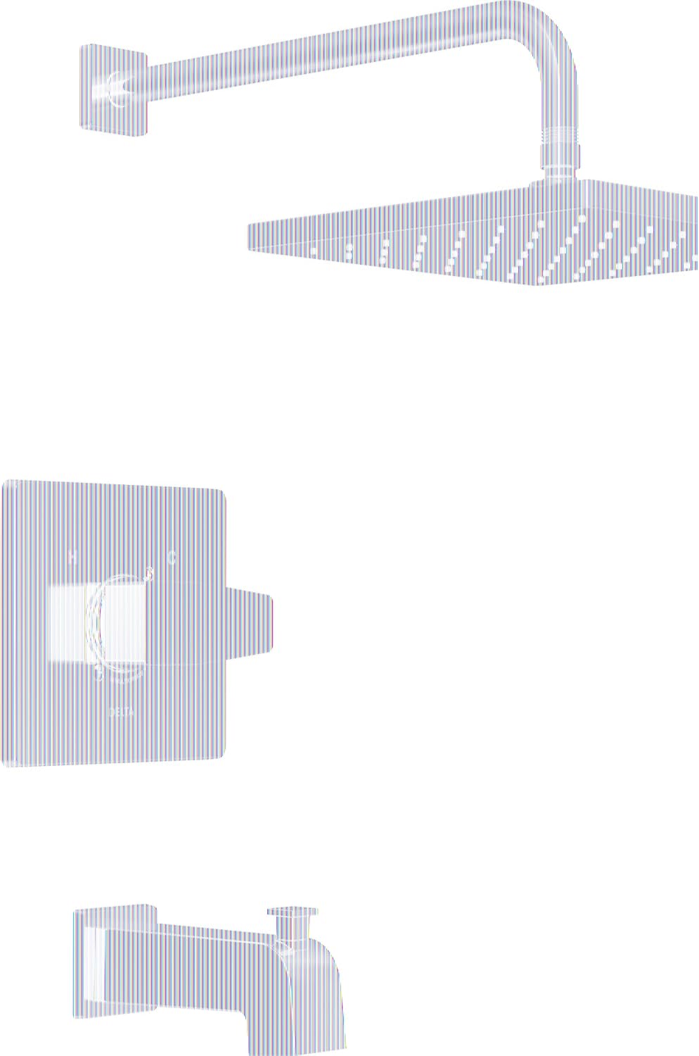 Delta Modern 14 Series Square Rain Bathtub and Shower Faucet Set, Rainfall Chrome Shower Head and Handle Set, Valve Trim Kit, 10 Inch, Chrome T14468-PP (Valve Not Included)
