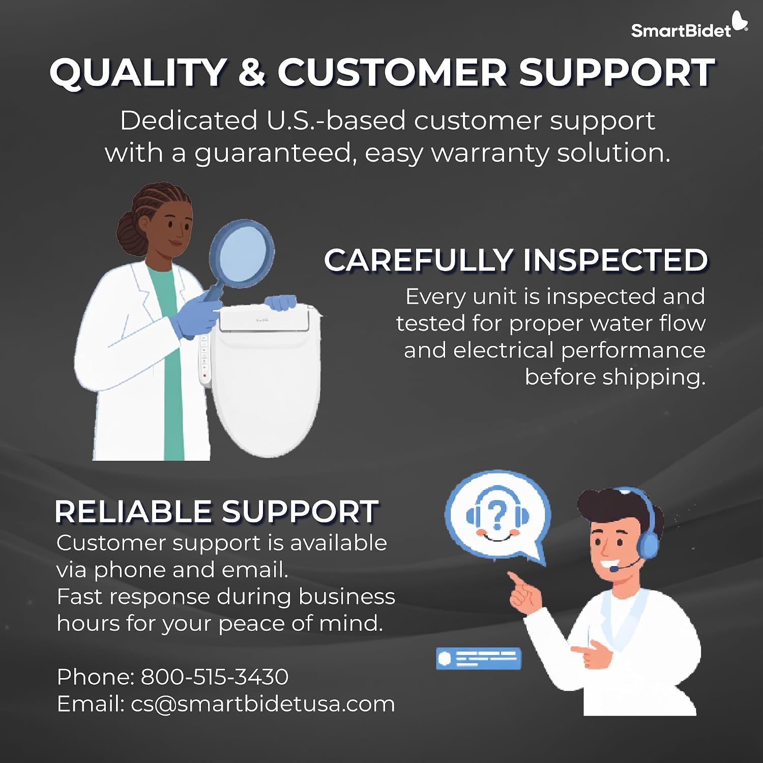 SmartBidet® SB-2600 Electric Smart Bidet™ Seat Unlimited Hot Water - Electronic Heated Toilet Seat with Warm Air Dryer and Temperature Controlled Wash Functions - Elongated