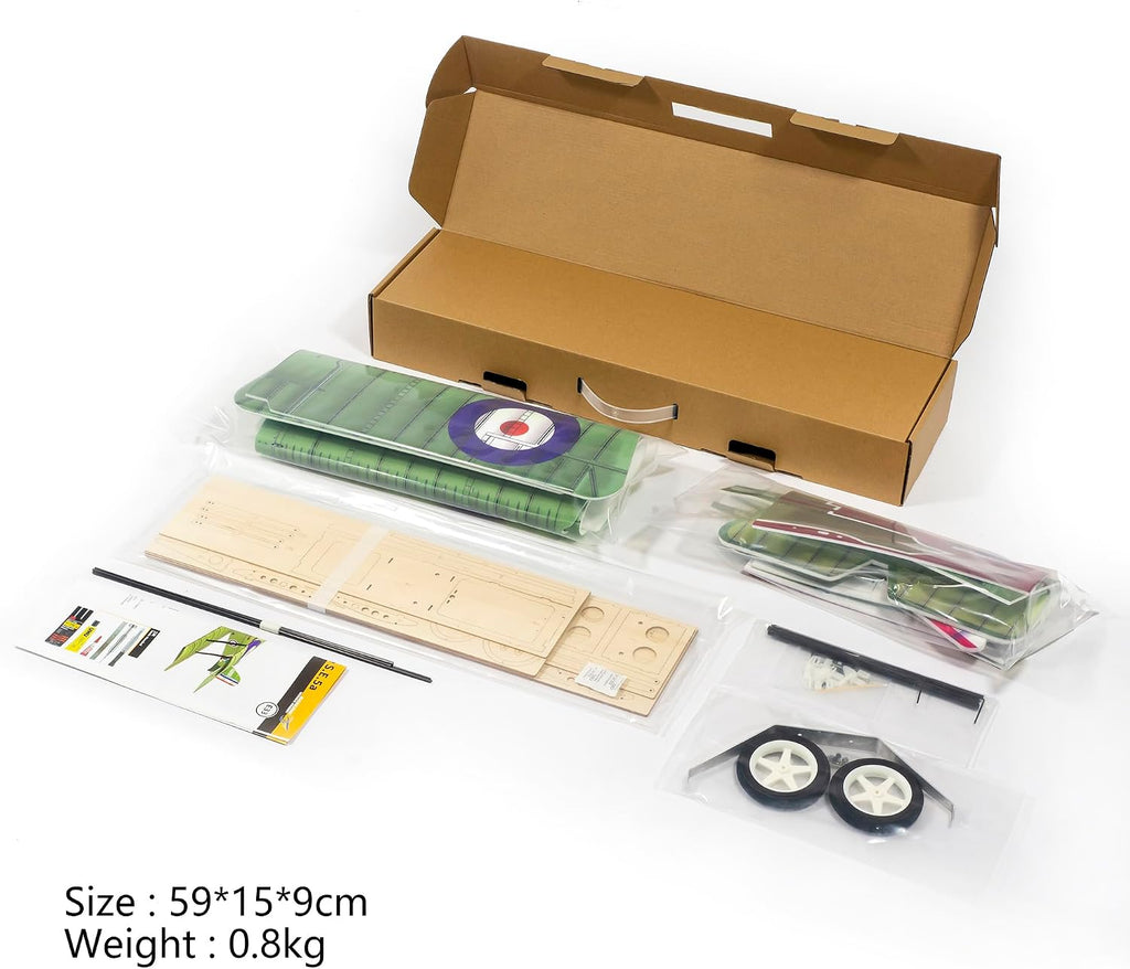VilogaRC E33 S.E.5A 800mm Wingspan Foam RC Airplane for Adults DIY Fixed Wing Biplane Warbird KIT+Power Combo - (KIT+Motor+ESC+Servos)