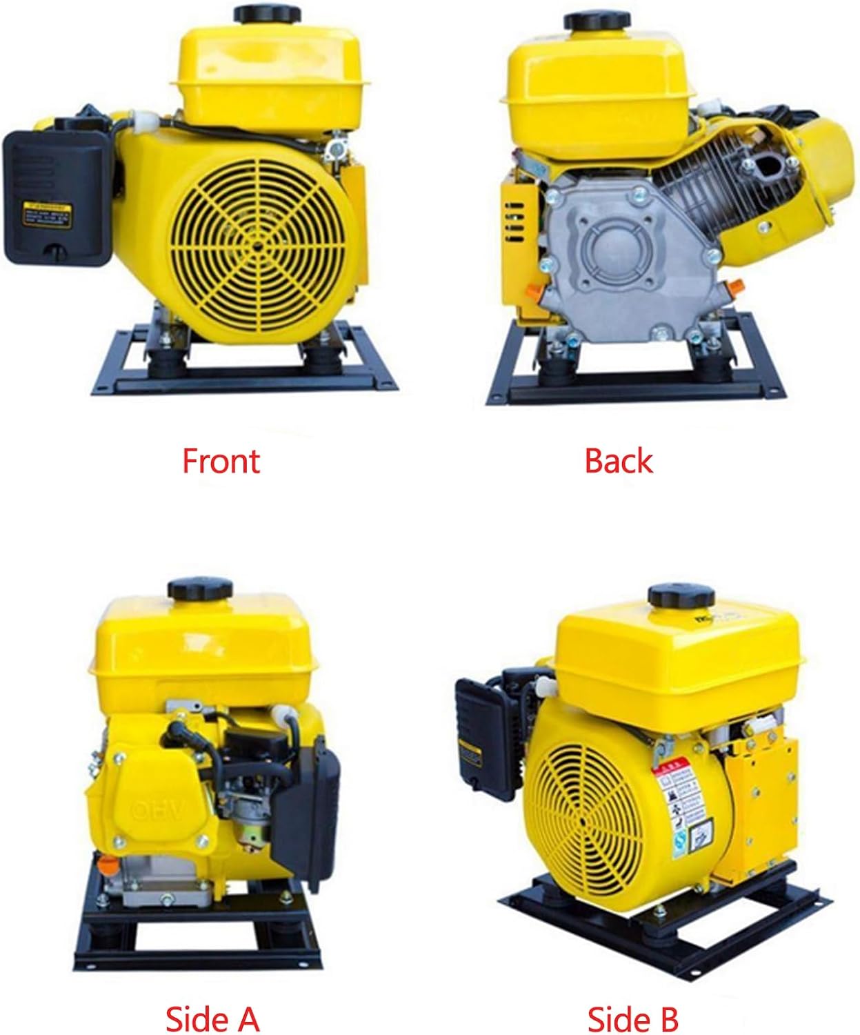 5KW Electric Vehicle Gasoline Generator Range Extender Electric Start Automatic Frequency Conversion Tricycle Generator (48V, Integrated Tank)