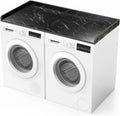 Ilyapa Washer Dryer Countertop - 27.5 x 54 inch Laundry Countertop, Washer and Dryer Covers for The Top, Laundry Room Organization and Storage, Black