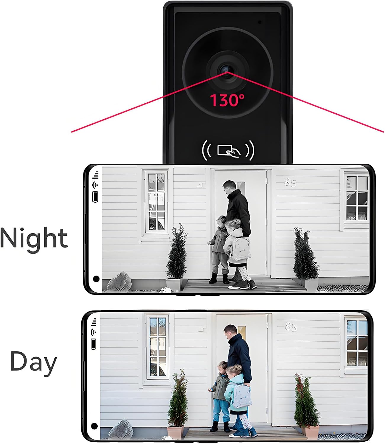 Smart Video doorbell intercom System videophone for Home with 10.1 inch Big Touch Screen, 1080p Night Vision doorbell Camera with Monitor, Tuya APP, Talk, Video Recording, Unlock, Playback