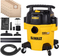 DEWALT Stealthsonic Shop Vacuum Wet and Dry, 5 Gal 4 HP Ultra-Quiet Vacuum Cleaner with Complete Accessory Kit and 6 Bonus Dust Bages - Ideal for Home, Jobsite, Workshop, Garage, Car DXV05P-QTA