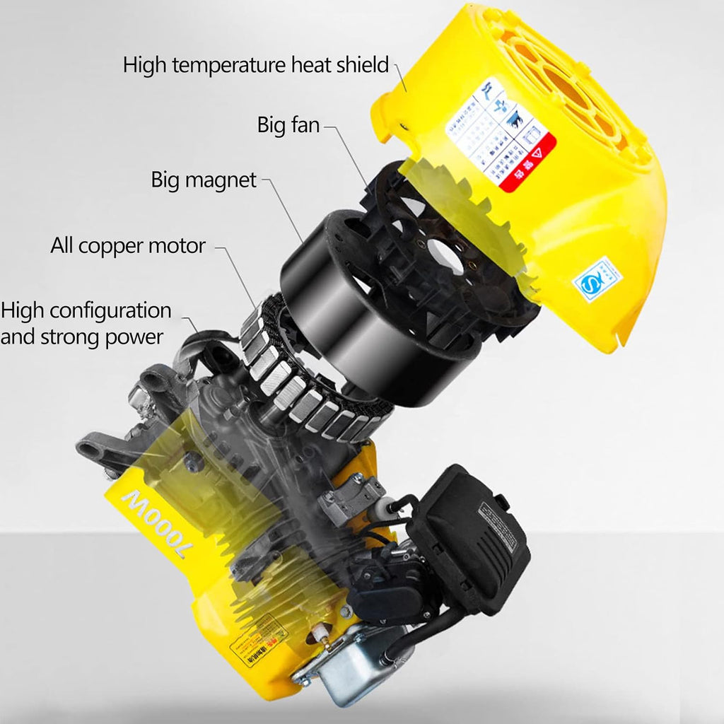 5KW Electric Vehicle Gasoline Generator Range Extender Electric Start Automatic Frequency Conversion Tricycle Generator (48V, Integrated Tank)