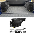 POETRYXIAO Lockable Truck Bed Storage Box with Password Padlock for 2019-2023 Dodge Ram 1500 2500 (No Fit 1500 Classic Model),Waterproof ABS Wheel Well Tool Box 6.6 Gal/25 L (Drivers Side)