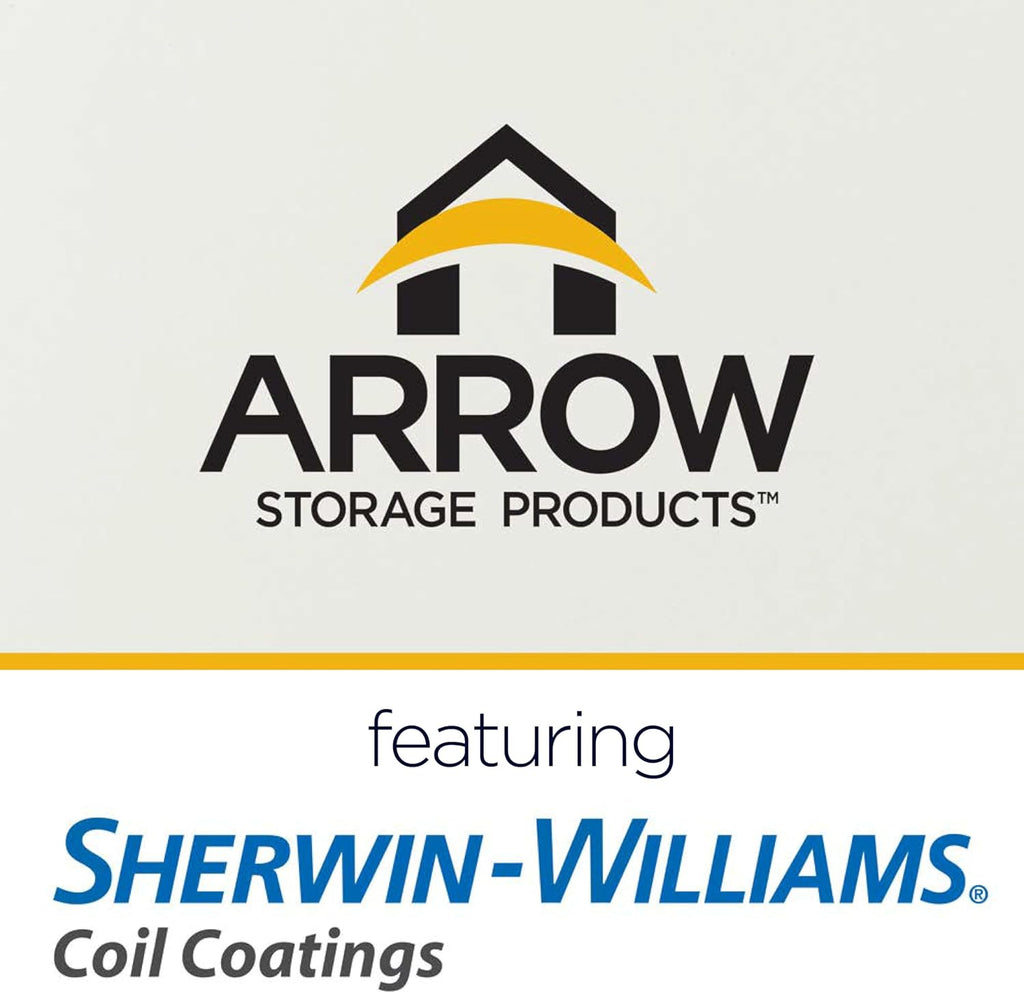 ARROW 12' x 20' x 7' 29-Gauge Carport with Galvanized Steel Roof Panels