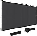 Shade&Beyond Customized Size 12' X 20' Shade Cloth with Grommets, 90% UV Protection Pergola Shade Cover Mesh Tarp Sun Screens for Patio GN06, Dark Gray