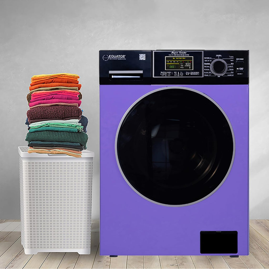 Equator All-In-One VENTED/VENTLESS Washer-Dryer 1.9cf/18lb 1400RPM 110V (Periwinkle/Black)