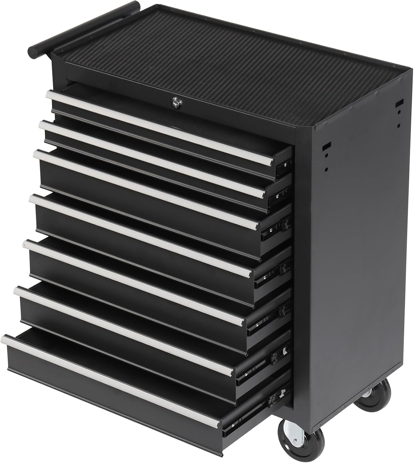 7-Drawer Rolling Tool Chest with Wheels, Multifunctional Large Metal Toolbox, Tool Box with 360°Lockable Wheels and Locking System, Storage Organizer Tool Cart for Garage (7-Drawer)