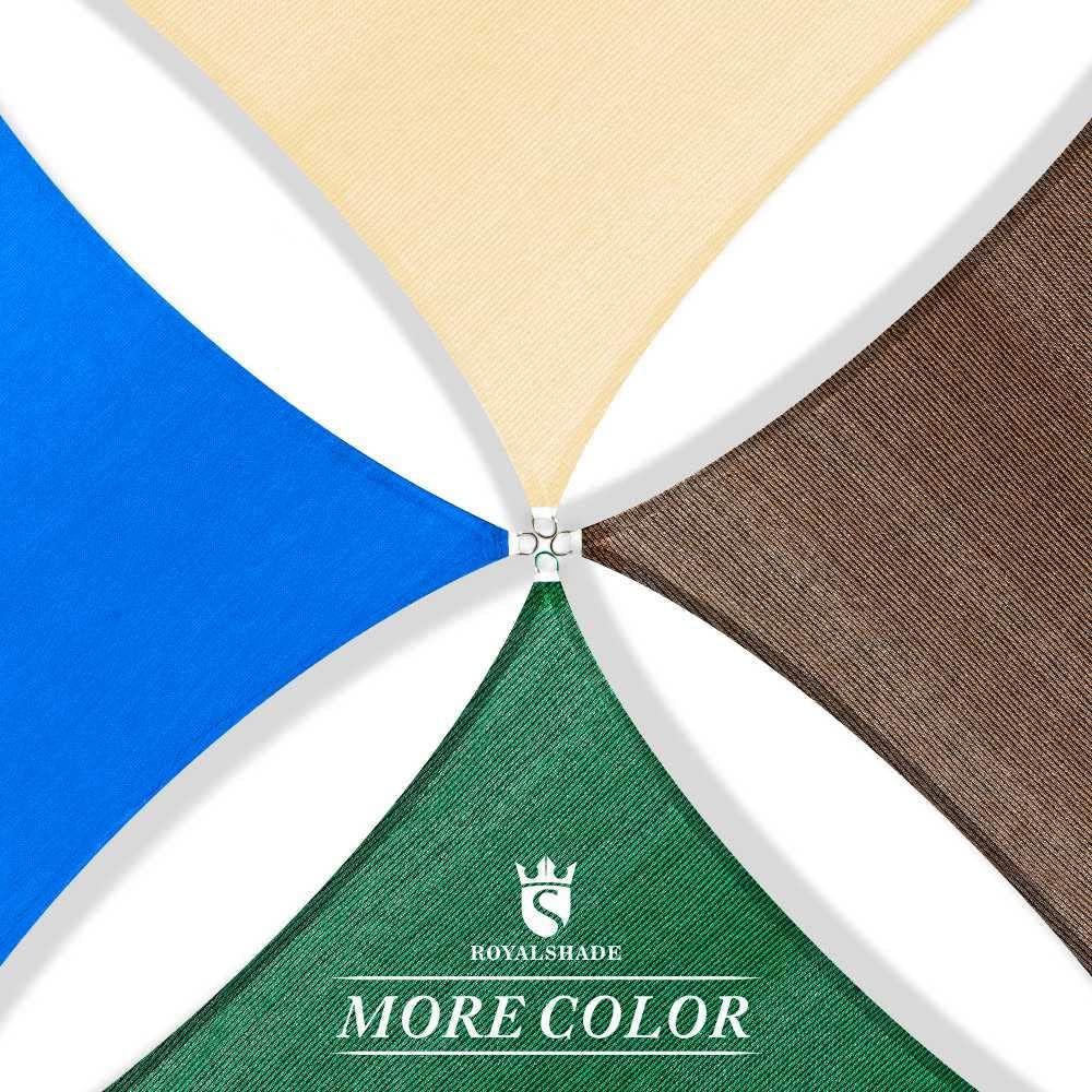 Royal Shade 12' x 20'Grey Rectangle Square Sun Shade Sail Order to Make RSTAPS10 Canopy, UPF50+ 95% UV Blockage, 200GSM Commercial Standard Heavy Duty, 3 Years Warranty (We Make Custom Size)