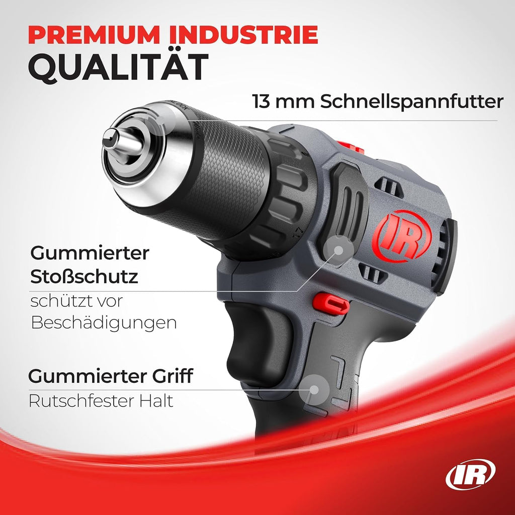 Ingersoll Rand D3141 1/2' 20V Cordless Compact Drill Driver Bare Tool, 450 in-lb Torque, Keyless Chuck, Pistol Grip