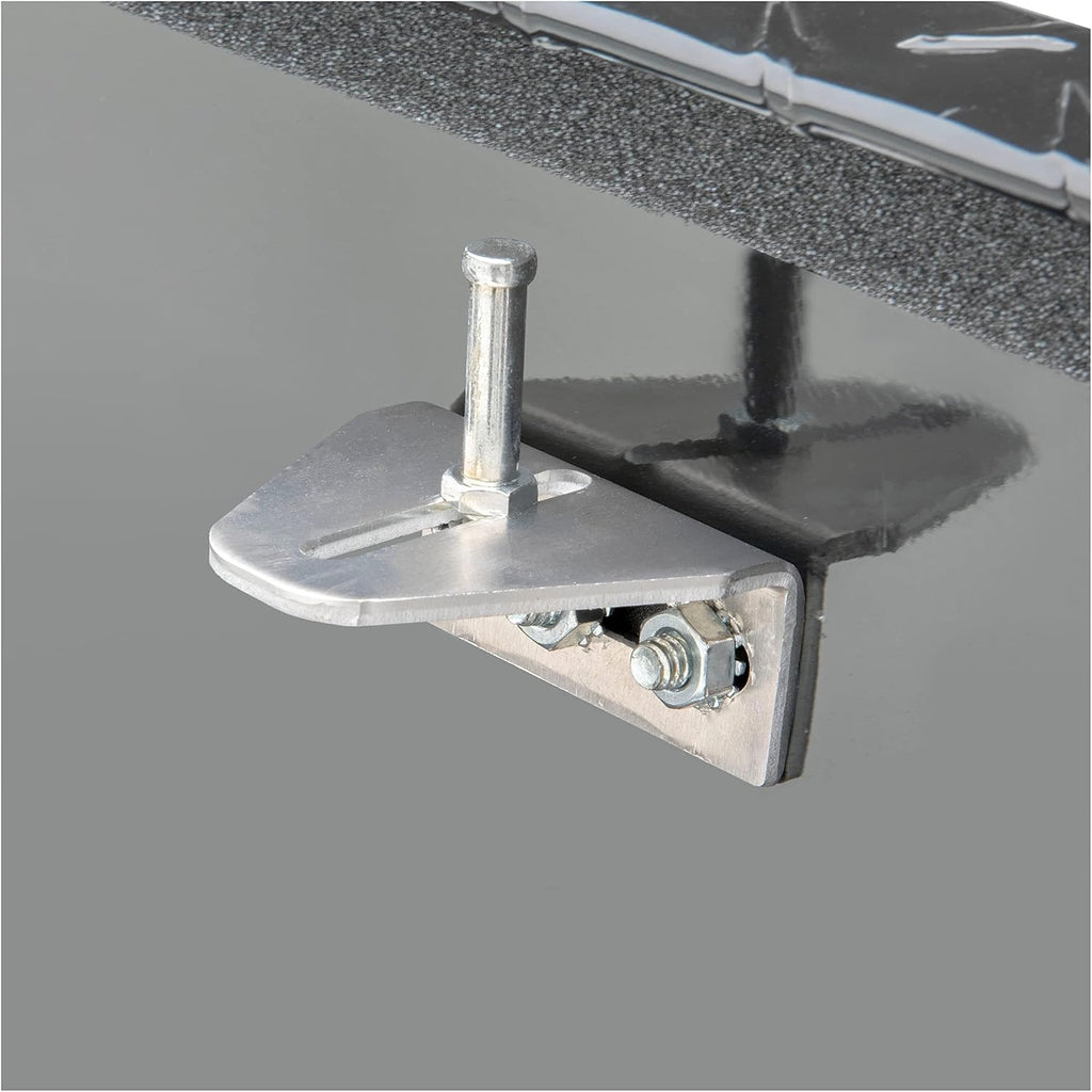 UWS EC20092 58-Inch Gloss Black Heavy-Wall Aluminum 5th Wheel Truck Bed Tool Box, RigidCore Lid