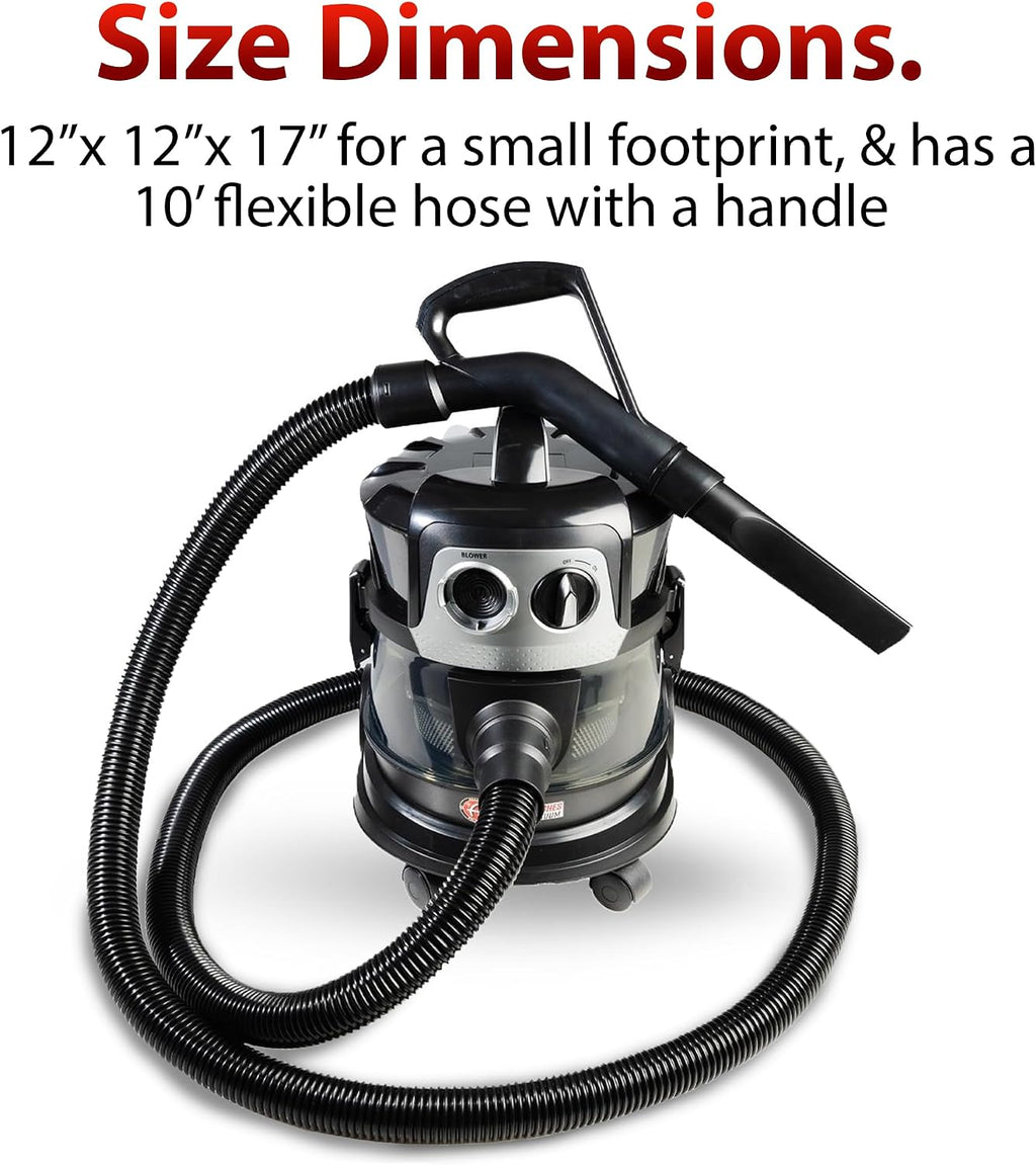 Adam's Polishes Cyclonic Vacuum Cleaner Premium Car Detailing Vacuum for Garage, Shop, Home | Powerful Suction, Lightweight, Portable, Heavy Duty | 4 Attachments Included