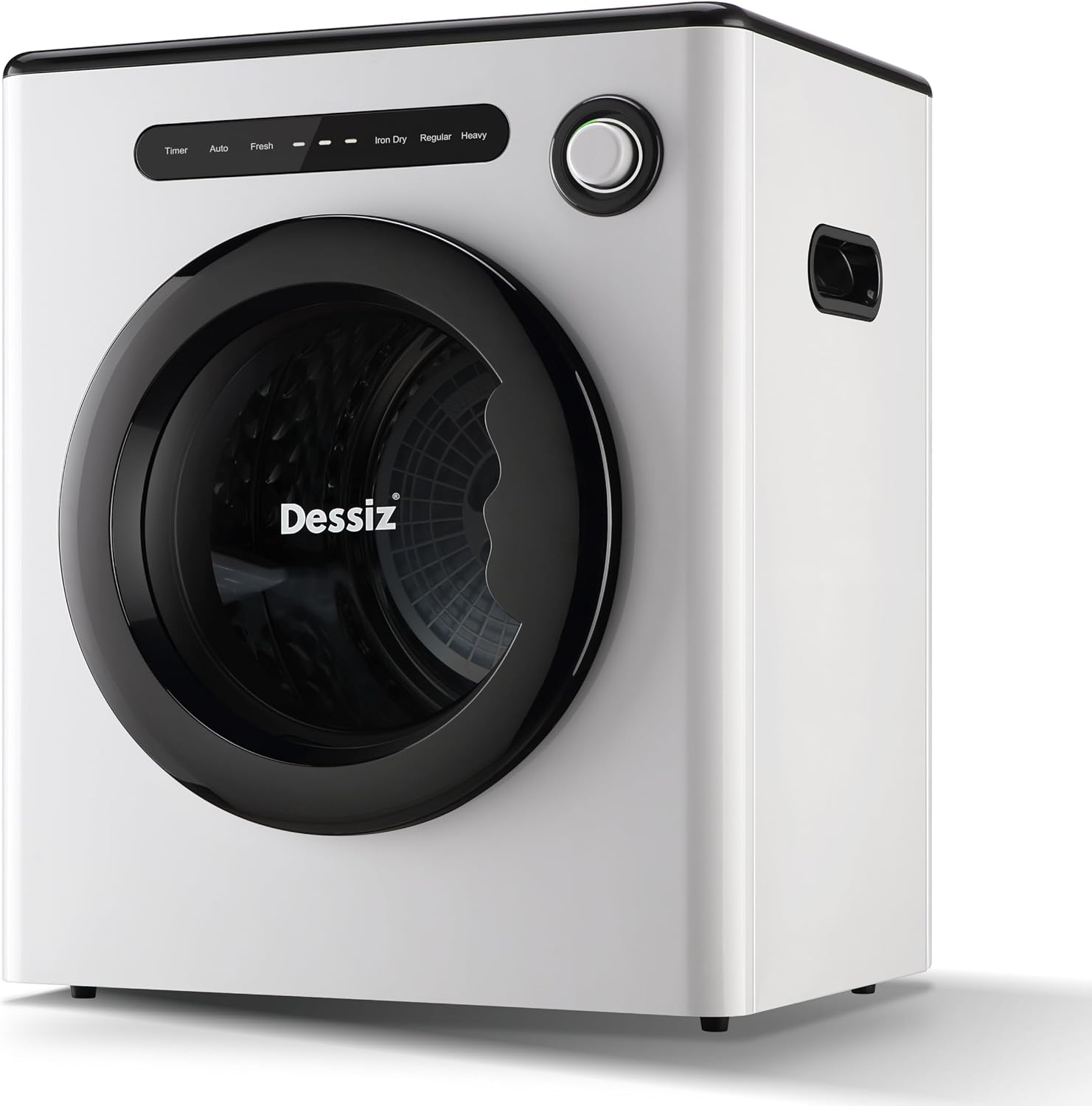 Dessiz 1.6 Cu.Ft.,11LBS Compact Dryer 950W Portable Clothes Dryer Machine with Stainless Steel Drum and Exhaust Hose,Dryer for RVs, Apartments,Dorm Rooms- Quiet, Sturdy,Easy to Use and LED Display