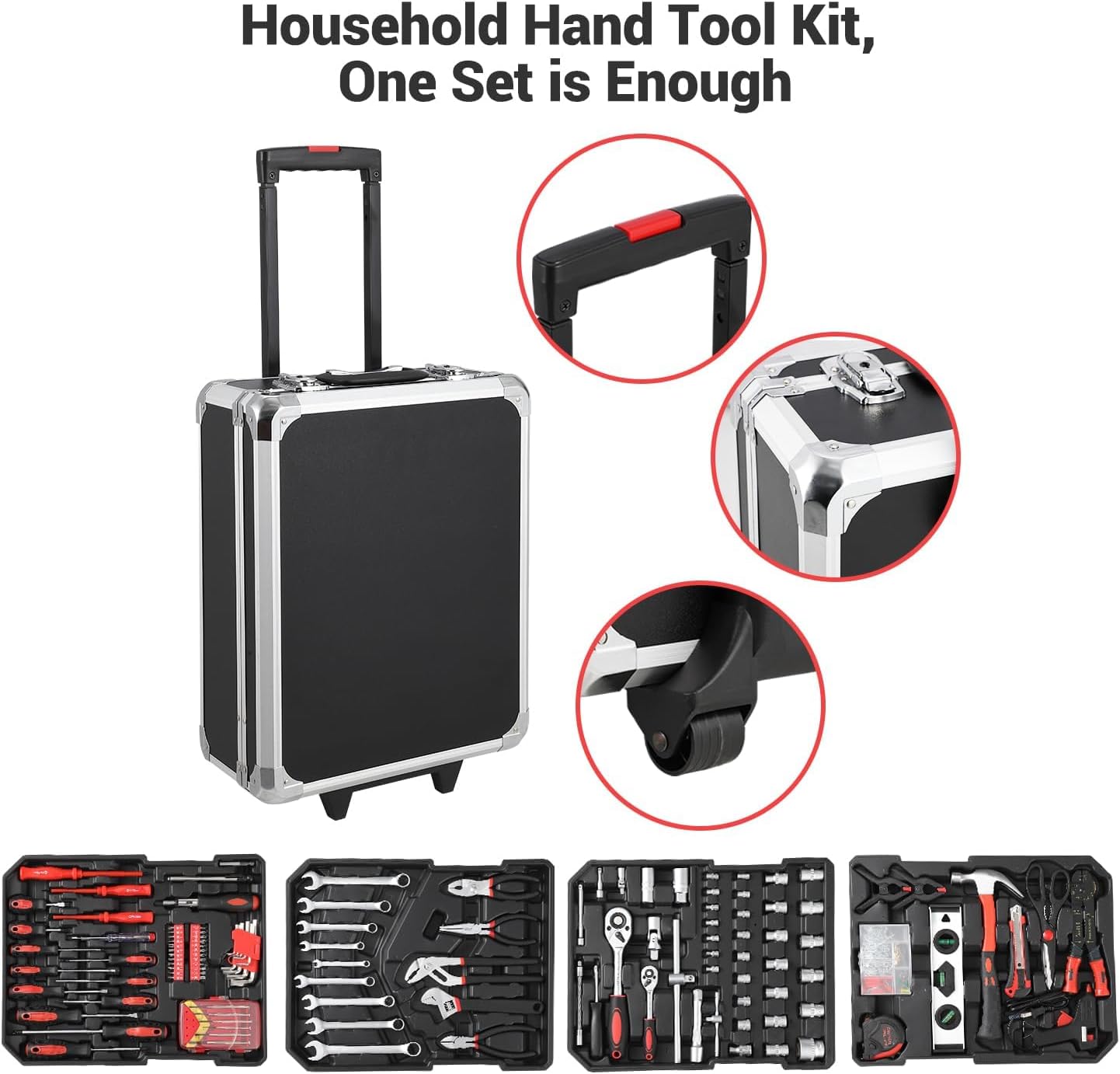 800-Piece Mechanics Tool Set - Professional Tool Kit with Socket Wrenches & Complete Hand Tools for Home/Auto Repair Tools Set