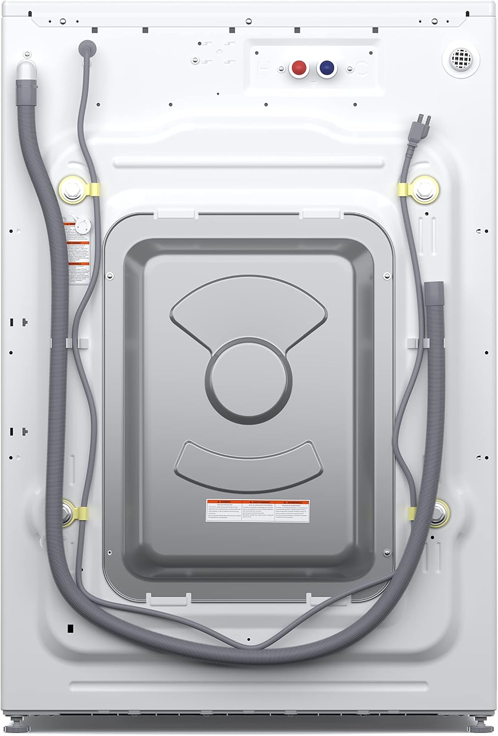 KoolMore 27' Front Load X-Large 4.5 Cu. Ft. Washing Machine with Quiet Inverter Motor, Steam and Water Plus Functions, 20-Minute Quick Wash, and 12 Washing Cycles [White] [120V] (FLW-5CWH)