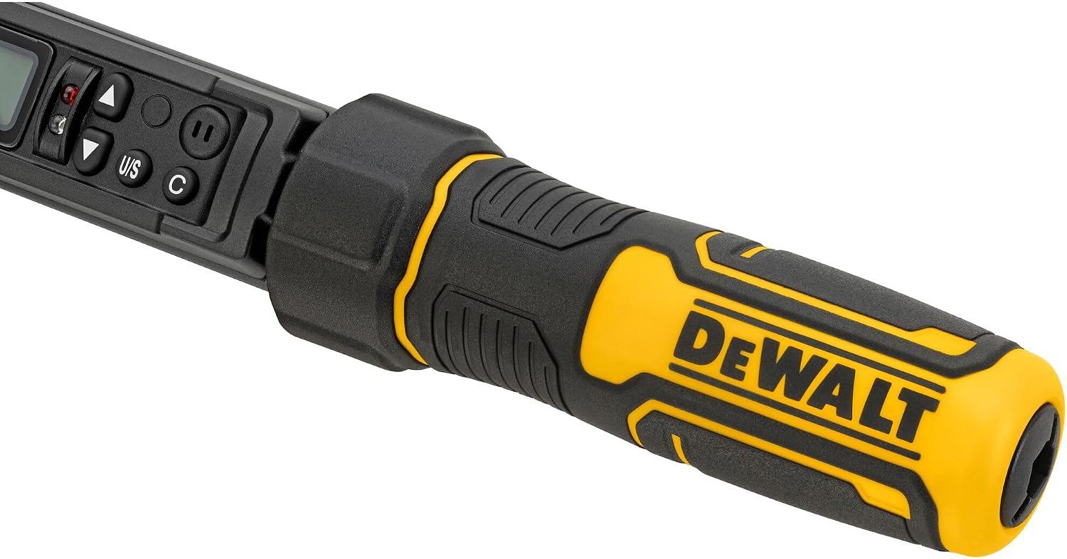 DEWALT Digital Torque Wrench, 1/2 inch Drive, 50-250 FT-LB, with Storage Case (DWMT17060)