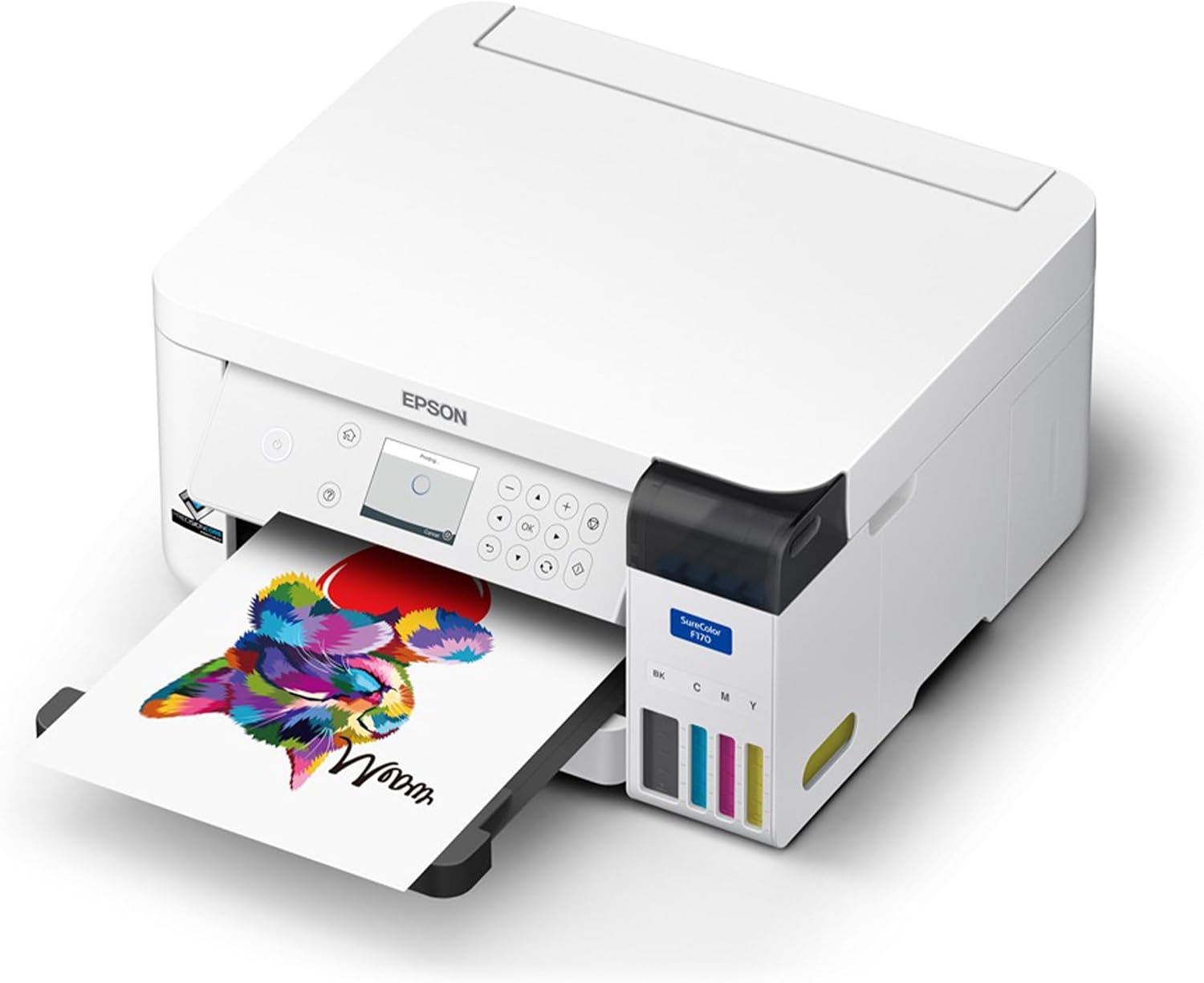 Epson SureColor F170 Dye-Sublimation Printer – Compact 8.5' x 11' Format – Includes Genuine Epson Ink, User Guide & Power Cable – Original OEM Product with Full Manufacturer Support