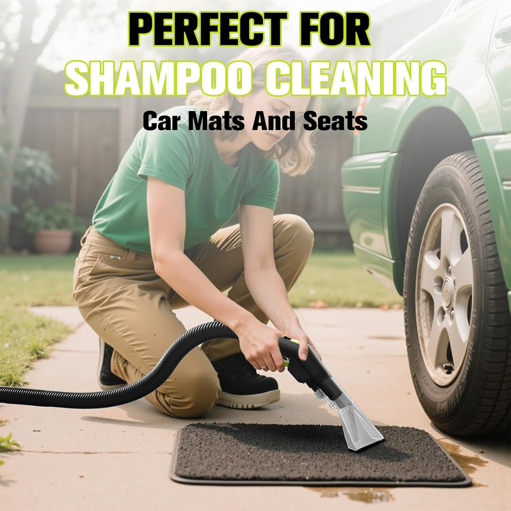 Extractor Vacuum Car Detailing, 4 Gallon Car shampooer Interior Cleaner, 5.5 Peak HP Wet Dry Upholstery Shampoo Vacuum Cleaner, 3 in 1 Carpet Extractor for Home/Shop (YDWM4-S)
