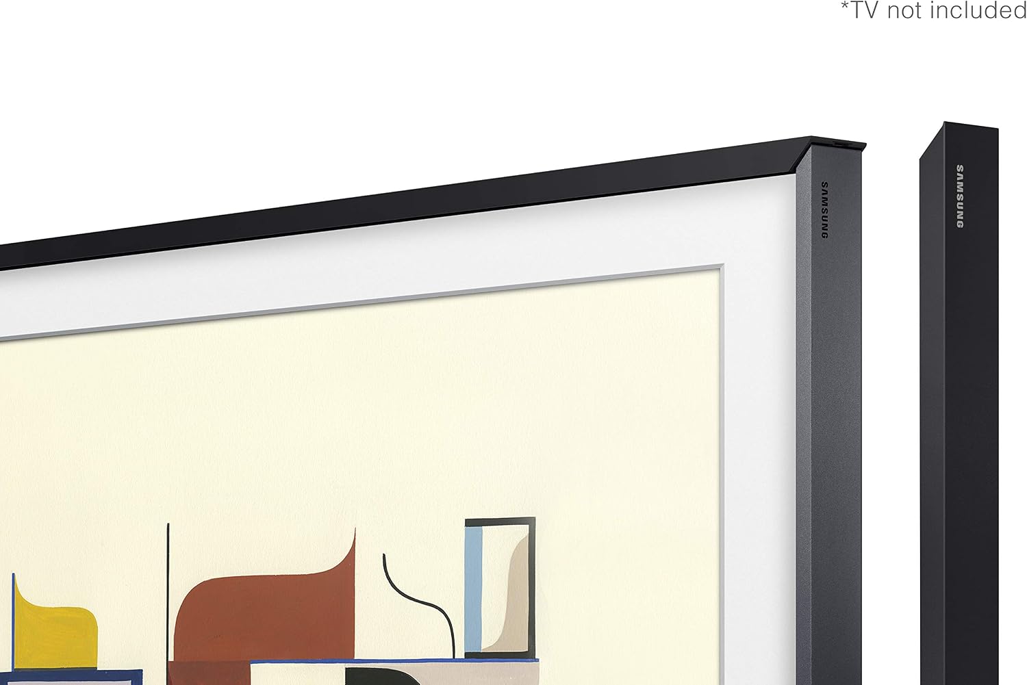 SAMSUNG 75-inch Class The Frame Customizable Bezel - Black (SCFT75BL/ZA, 2020 Model)