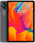 PRITOM 11'' Tablet, TAB15 Tablet Android 14, Octa-Core, 128 GB, FHD IPS Display, 5GHz WiFi6, 8000mAh Long Battery Life, Bluetooth, Double Box Speakers, Solid Gray, with Leather Case