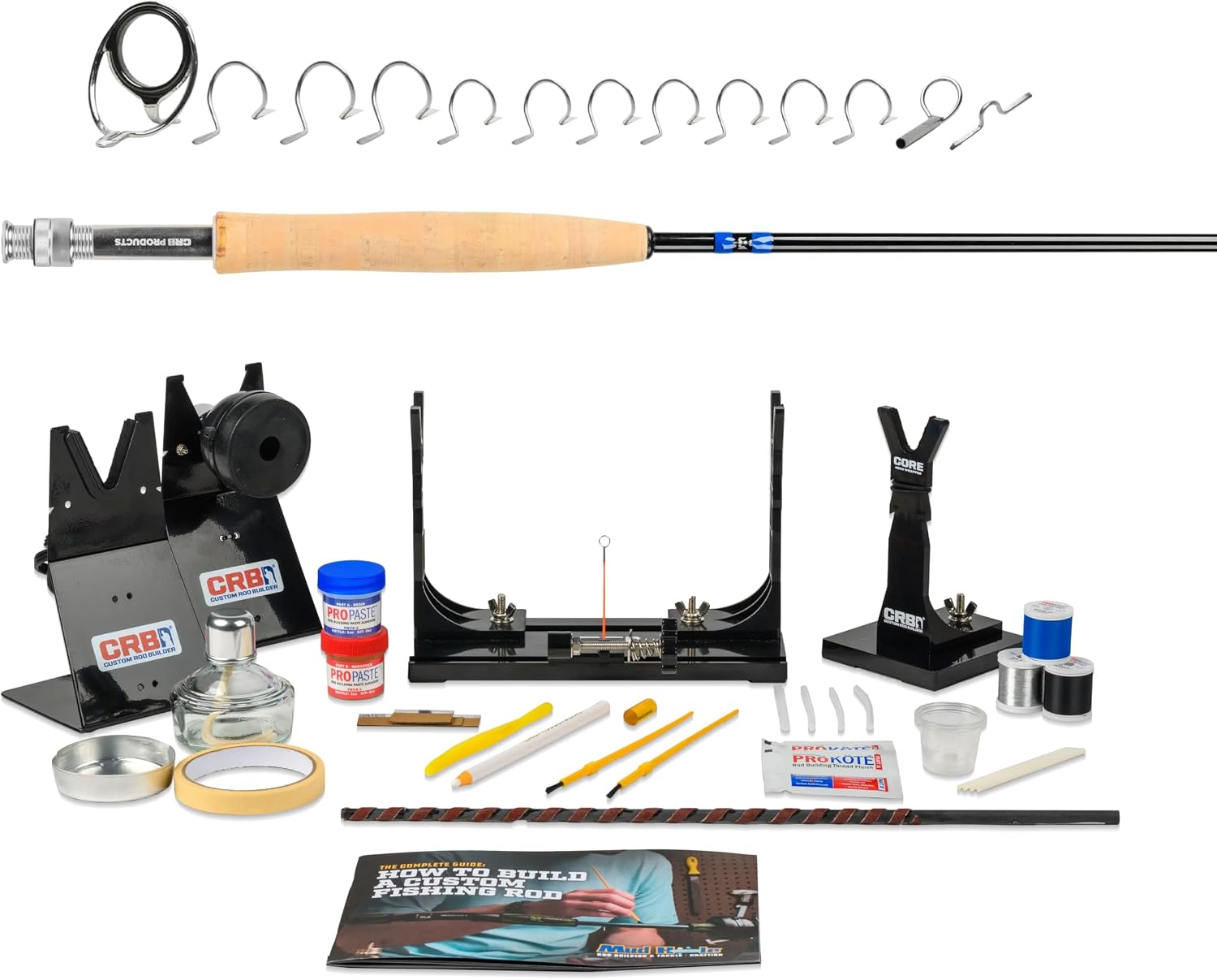 Mud Hole All-in-One Fishing Rod Building Kit with Tools, Components, and Supplies