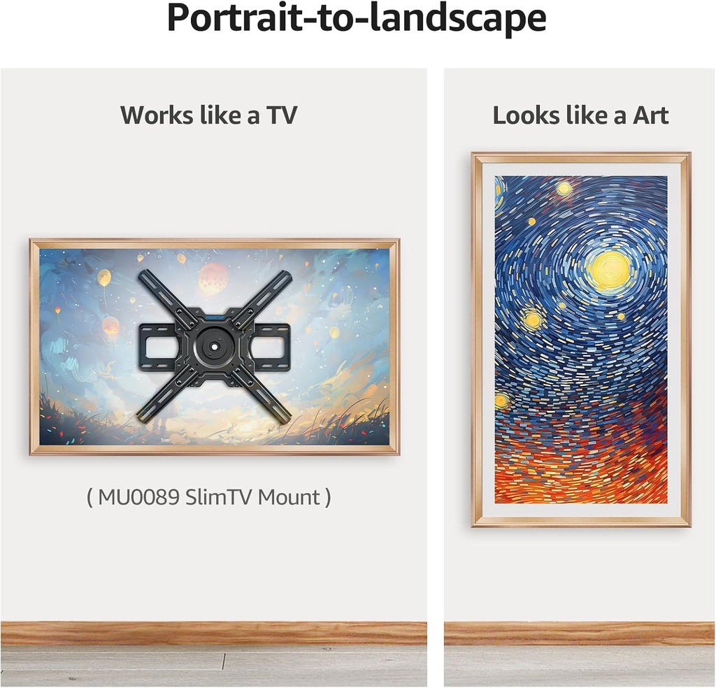 TV Frames 55' Deco Alloy Bezel Only for Samsung The Frame TVs, Modern & Minimalist Styles from TV to Art, Interchangeable Bezels for Home Decor, Easy Installation (Fits 2021-2025 Frame TVs)