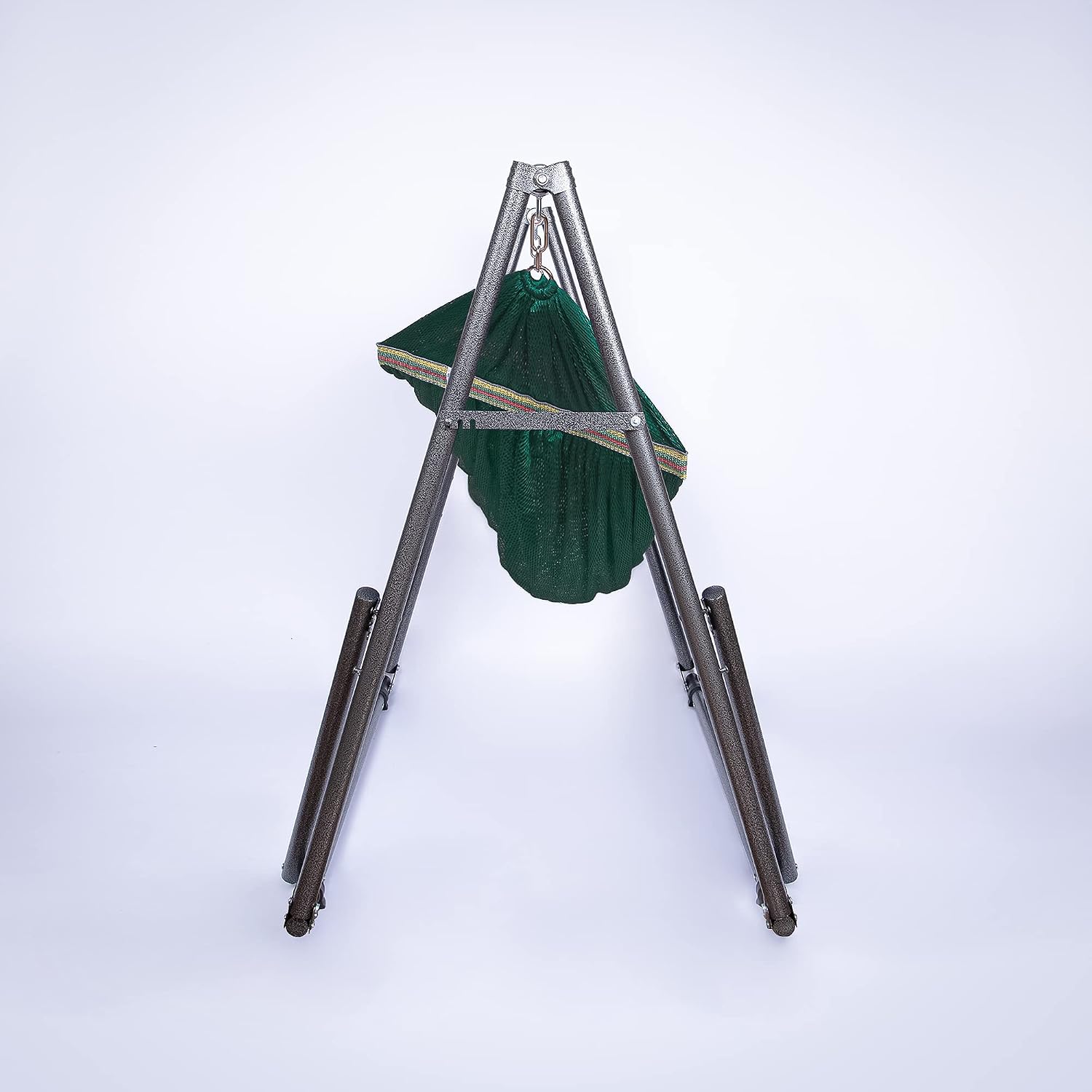 2 in 1 Hammock and Swinging Chair with Collapsible Steel Stand 450 lbs Capacity- Carrying Case, Portable & Adjustable, Perfect for Camping Beach Summer Patio, EZ Daze Foldable Hammock with Stand-GREEN