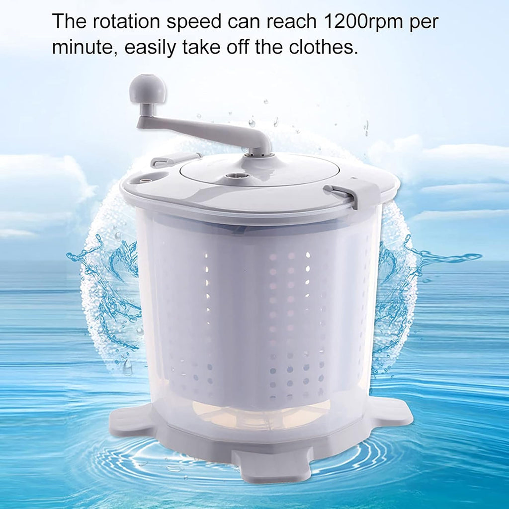 Mini Portable Manual Washer Home Dorm Gray Lingerie Washer Underwear Washing Machine Compact Size for Small Apartment Owners College Students Travelers