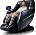 HealthRelife 4D Massage Chair Full Body Zero Gravity Recliner - 55' SL-Track,20 Auto Modes,11 Massage Technique,40 Airbags Massage,with Yoga Stretch,APP Control,Negative Oxygen lons (Black)