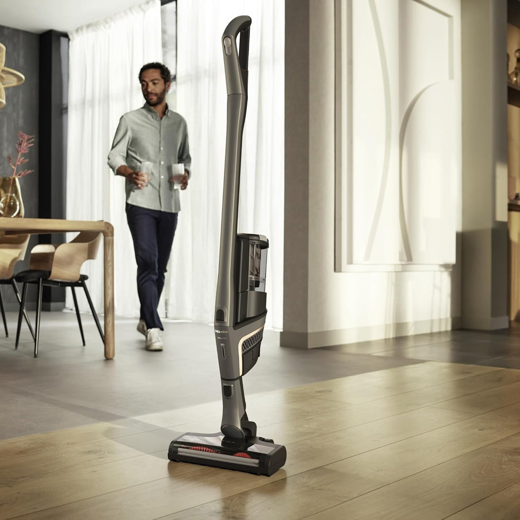 Miele Triflex HX2 Pro Self-Standing Cordless Stick Vacuum Cleaner, 120 min runtime, Infinity Grey PearlFinish / Rose Gold
