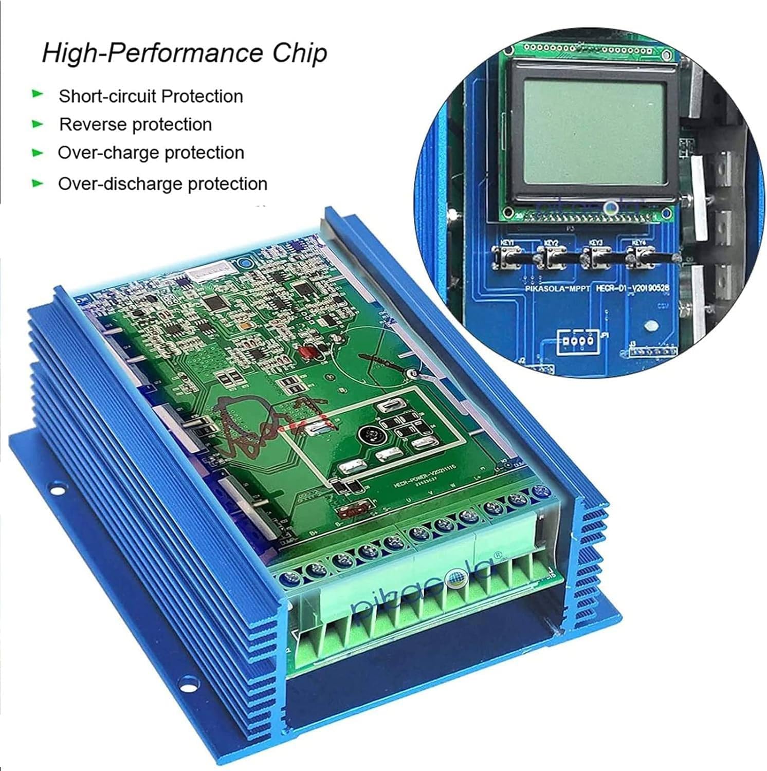 12/24v/48v Wind Solar Hybrid Charge Controller MPPT Boost Charge Regulator with LCD Display,Wind Turbine Generator 12V-4000W