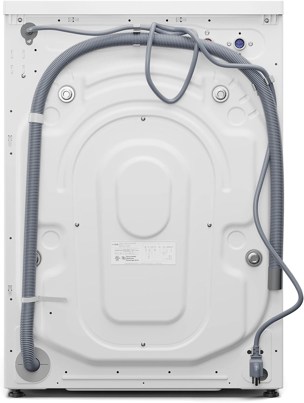KoolMore 24' Front Load Washing Machine, 2.7 Cu. Ft., Space Saving Unit with 20-Minute Quick Wash, 12 Washing Cycles, Quiet Inverter Motor [White] [120V] (FLW-3CWH)